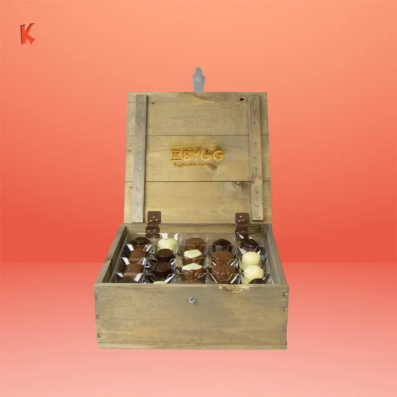 Belgiska Praliner i trälåda 360 g